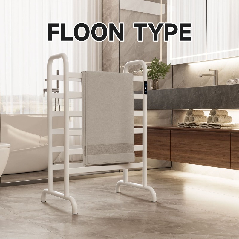 Towel Warmer Electric - Aluminum Electric Heated Towel Rack Floor