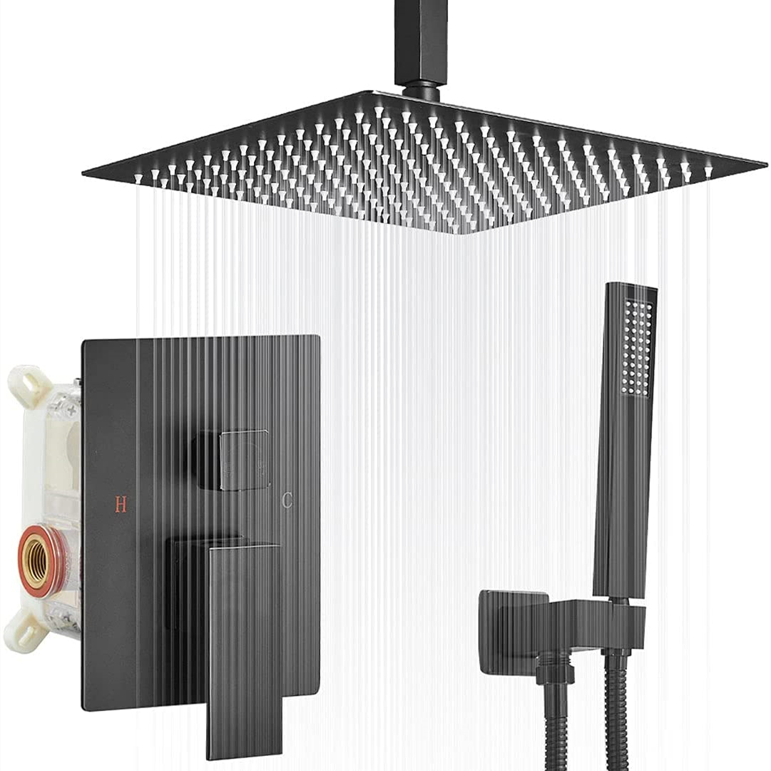 Shower Head Rain - Ceiling Mount Shower System Bathroom Luxury