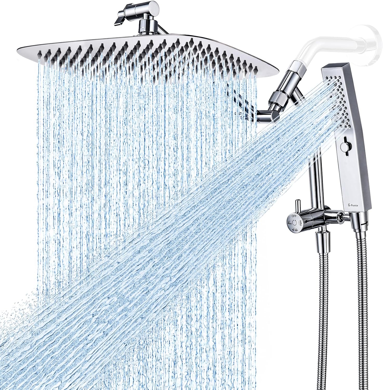 Shower Head Rain - 12 Inch All Metal Rain Shower