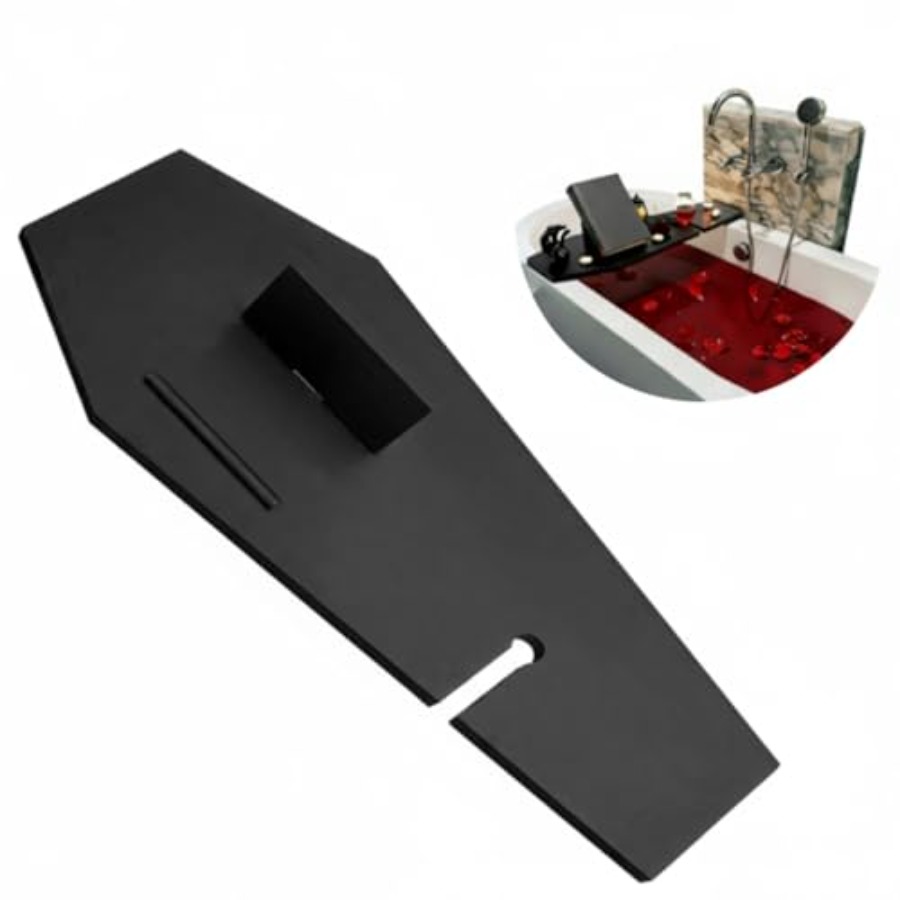 Bath Caddy Tray - Halloween Decorations Coffin Bath Tray Gothic