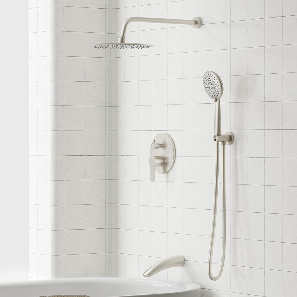 Shower System with Tub Spout,  - Shower Head Rain ulasan dan harga
