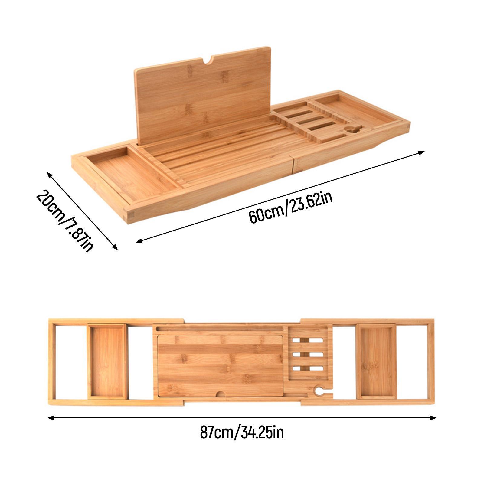Premium Wooden Bathtub Caddy T - Bath Caddy Tray ulasan dan harga