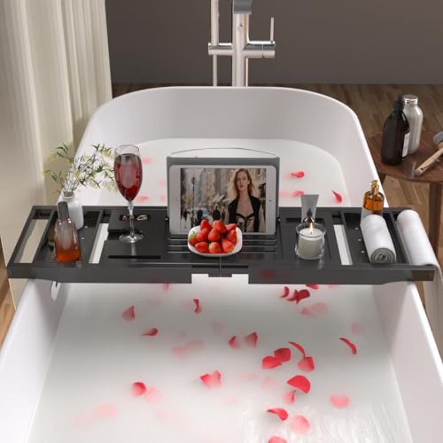 Bathtub Caddy Tray for Tub Bat - Bath Caddy Tray ulasan dan harga