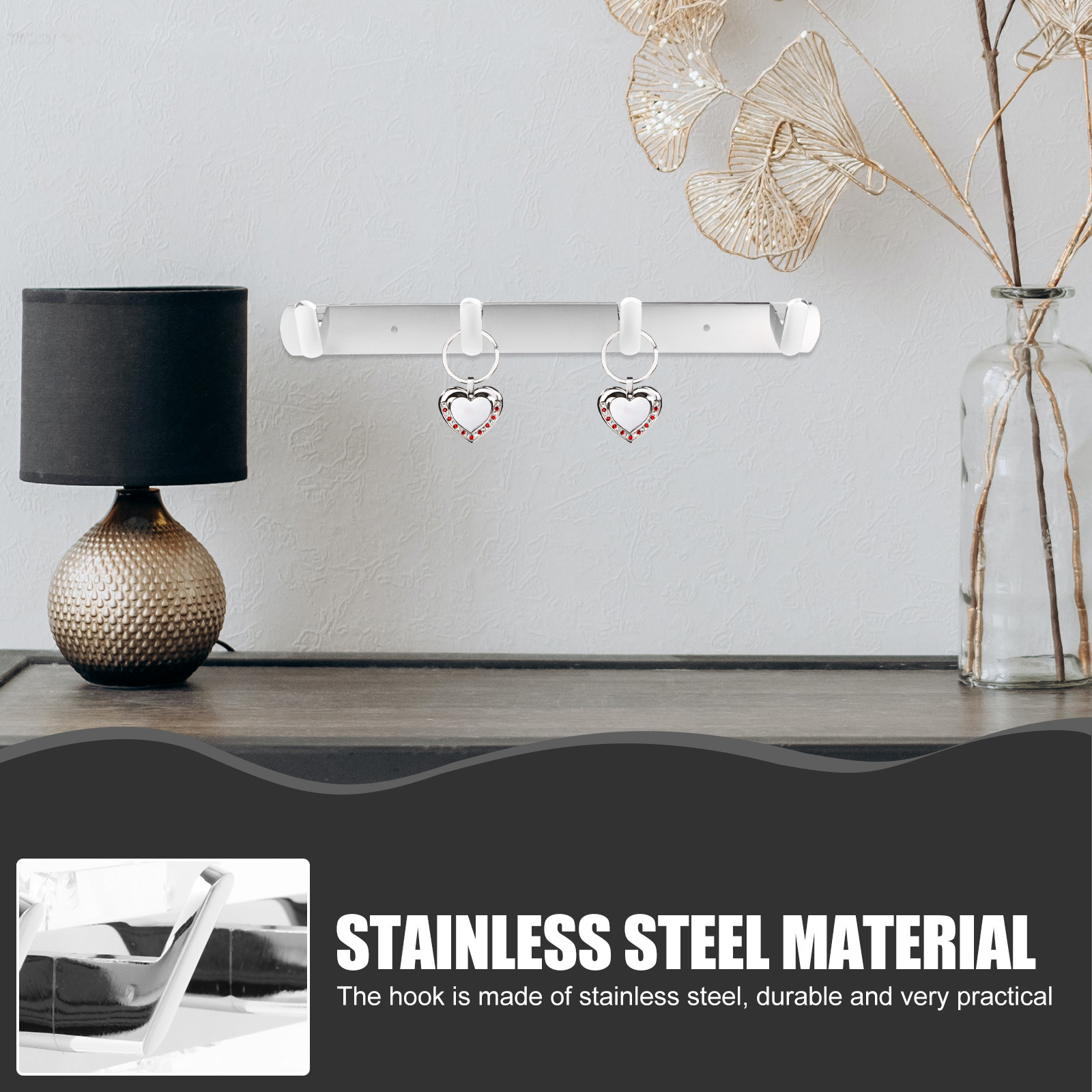 Wall Mounted Clothes Hook Heav - Home Bathroom Toilet ulasan dan harga