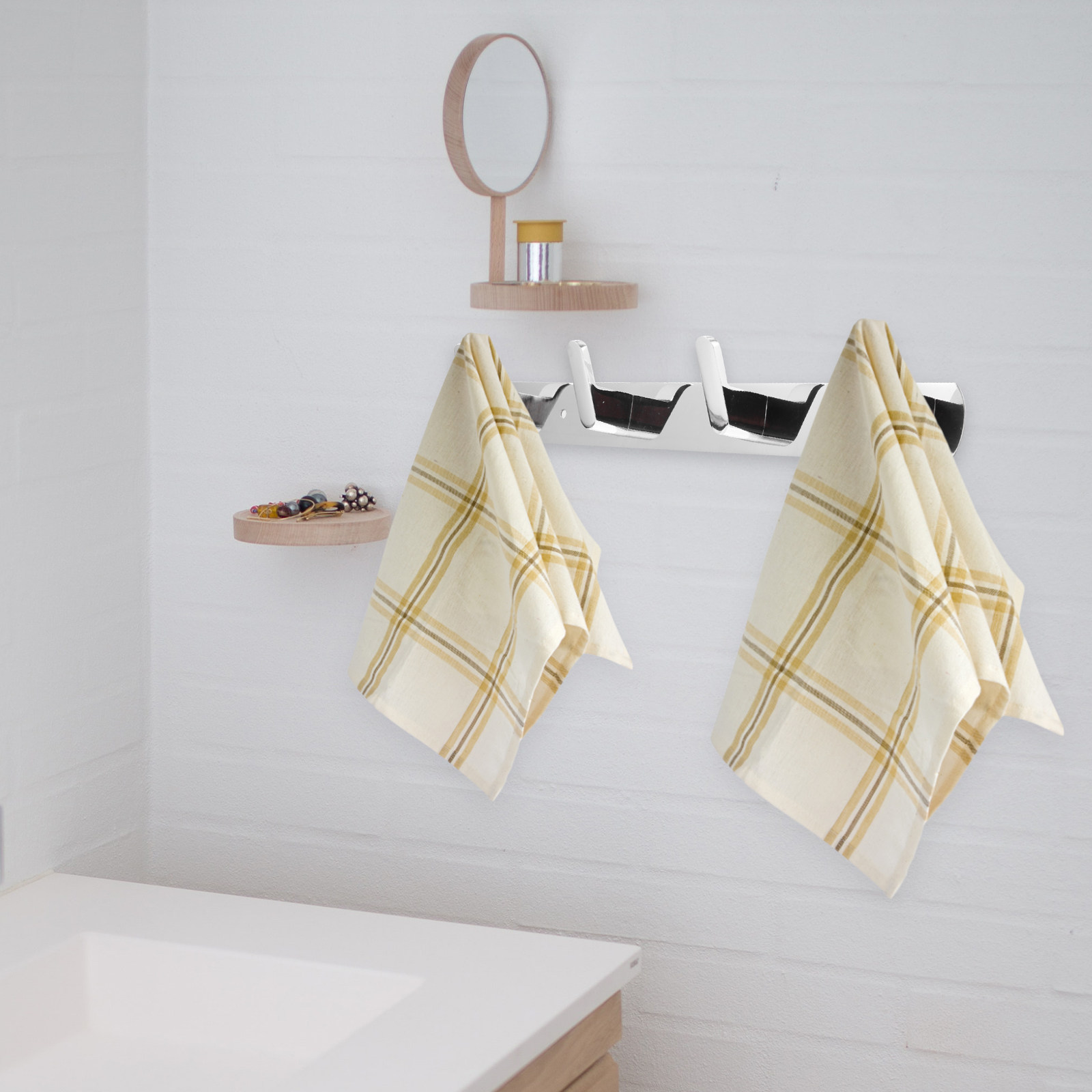 Wall Mounted Clothes Hook Heav - Home Bathroom Toilet ulasan dan harga