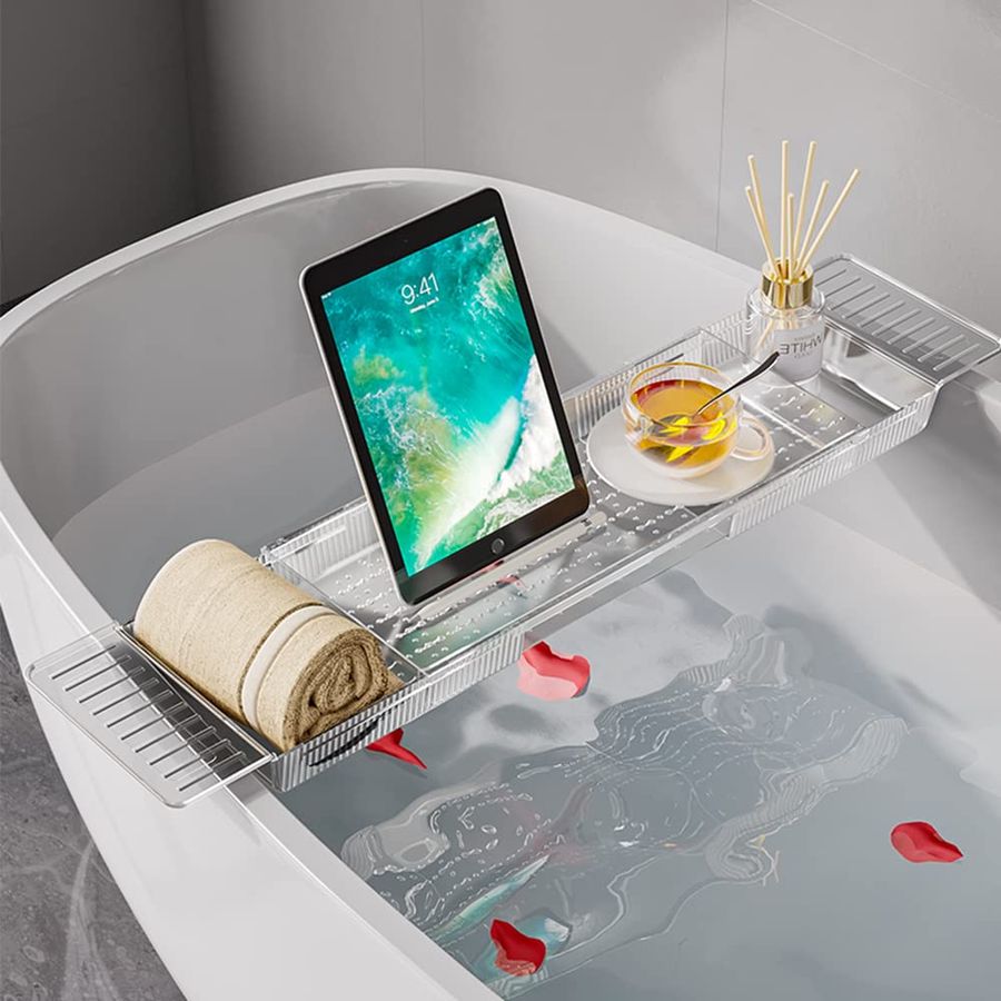 Caddy Tray, Adjustable Bath Tr - Bath Caddy Tray ulasan dan harga