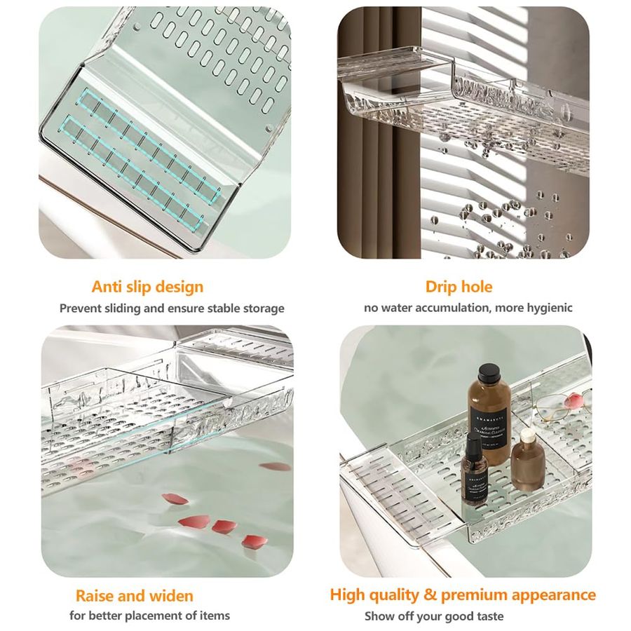Caddy Tray, Adjustable Bath Tr - Bath Caddy Tray ulasan dan harga