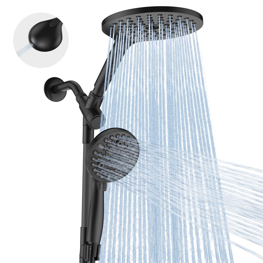 Dual Handheld Shower Head Comb - Shower Head Rain ulasan dan harga