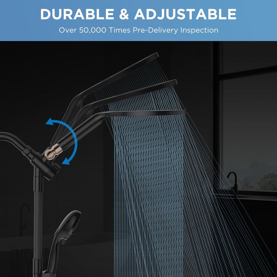 Dual Handheld Shower Head Comb - Shower Head Rain ulasan dan harga