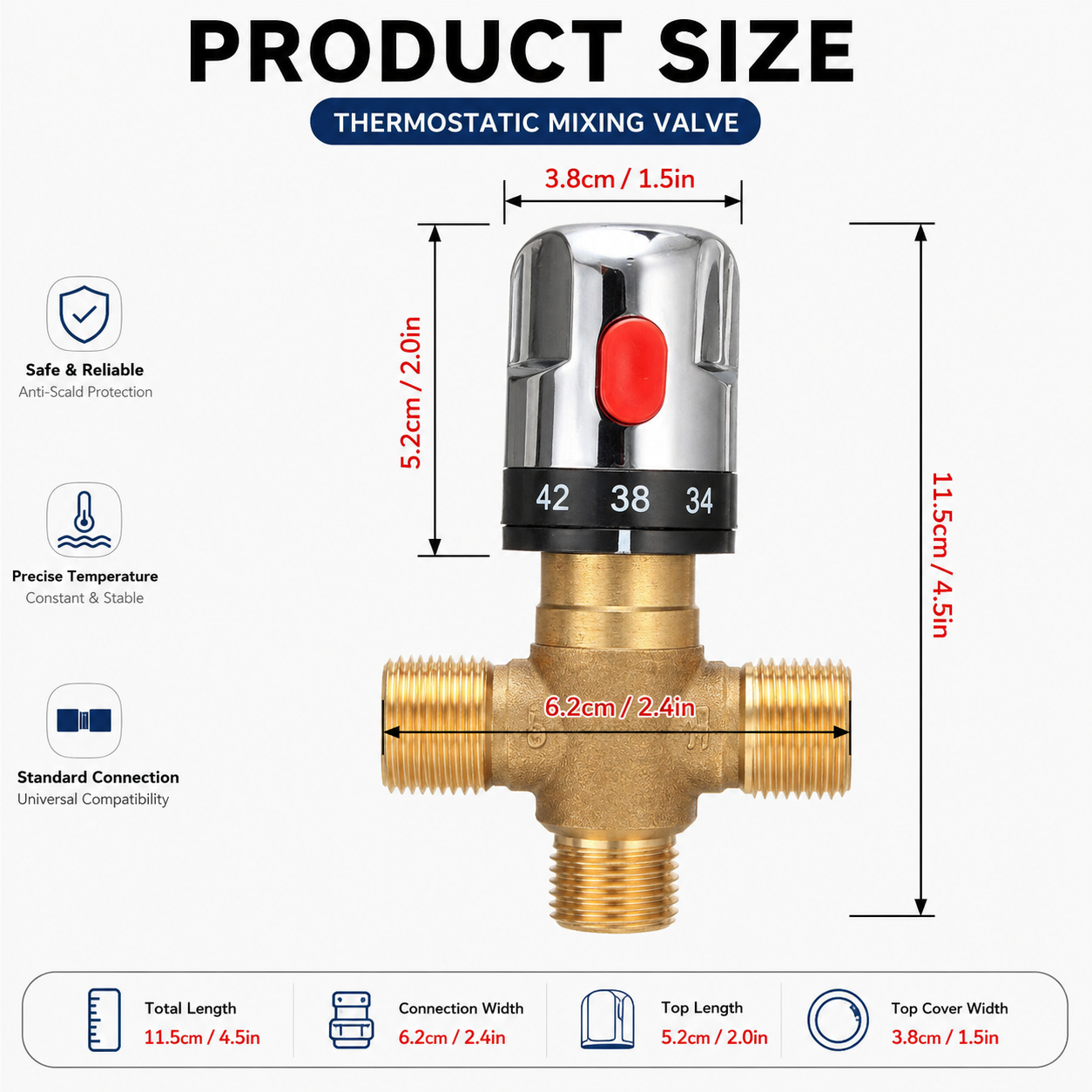 Thermostatic Mixing Valve Bras - Home Hardware Bathroom Faucets ulasan dan harga