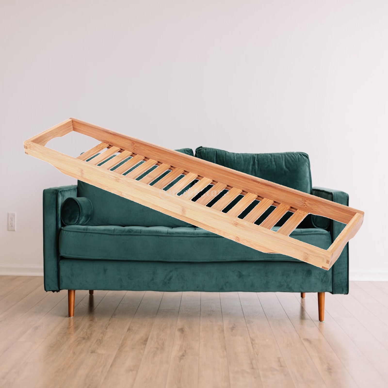 Bamboo Wooden Bathtub Caddy Tr - Bath Caddy Tray ulasan dan harga
