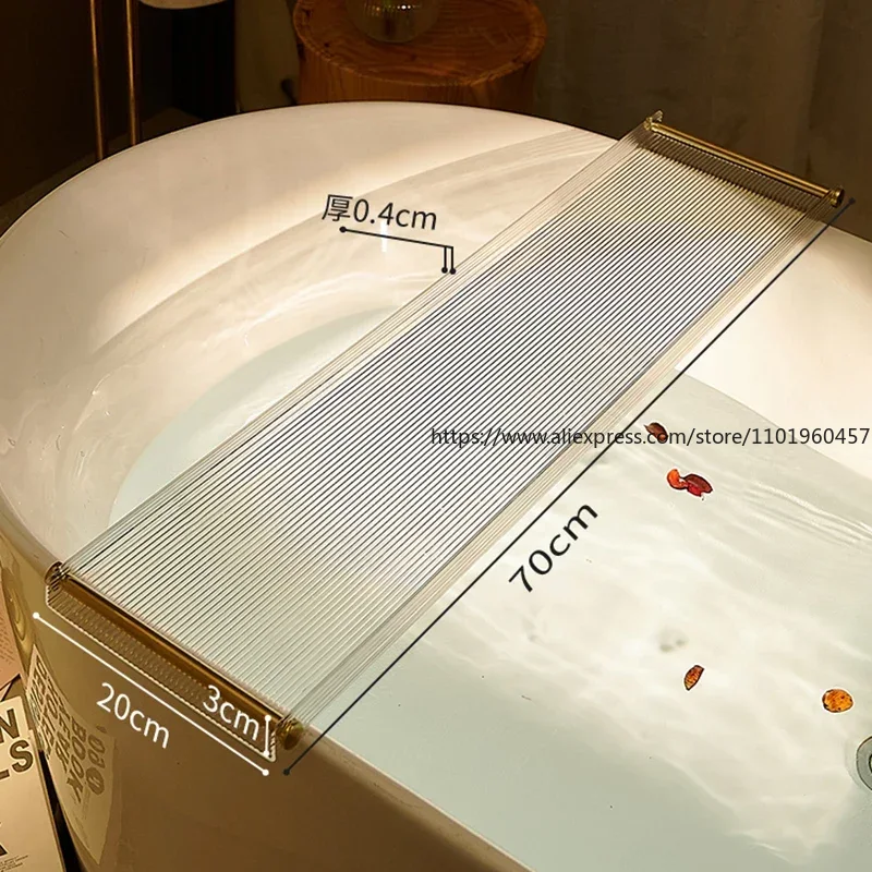 Luxury Acrylic Bathtub Trays S - Bath Caddy Tray ulasan dan harga