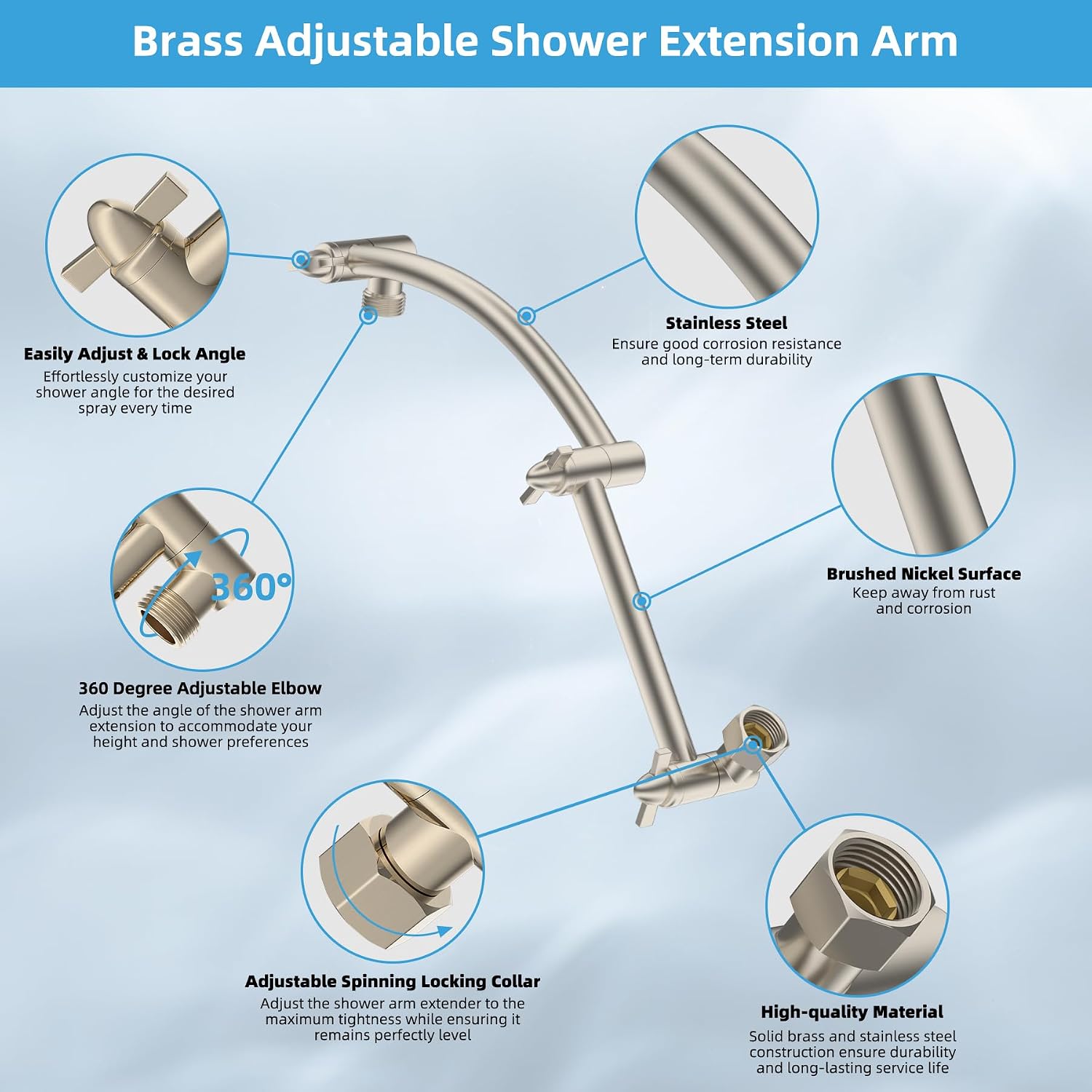 All Metal cUPC Certified Rain  - Shower Head Rain ulasan dan harga