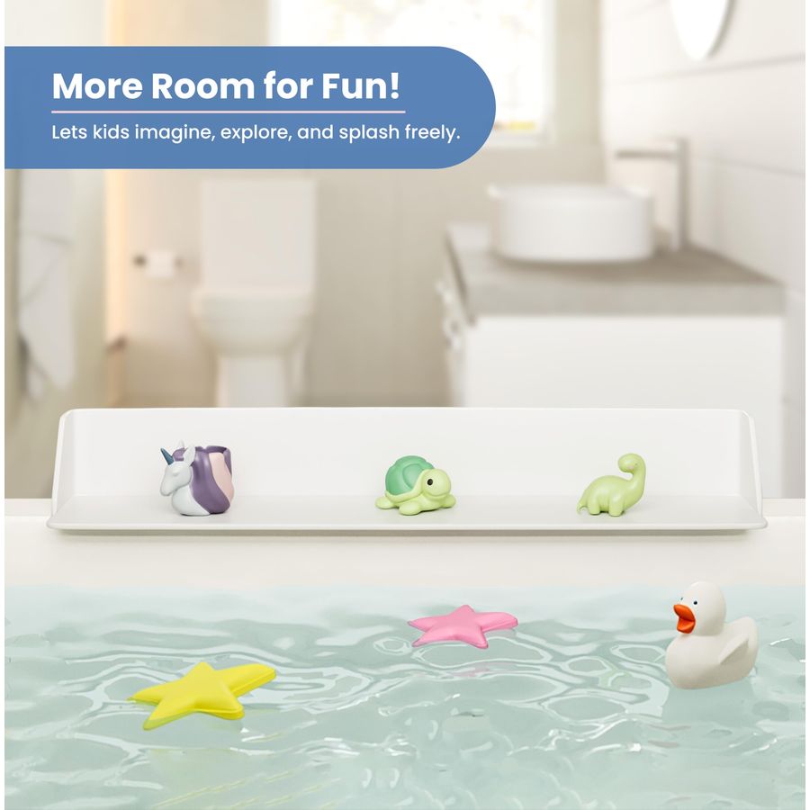 Bathtub Splash Guard Play Shel - Bath Caddy Tray ulasan dan harga