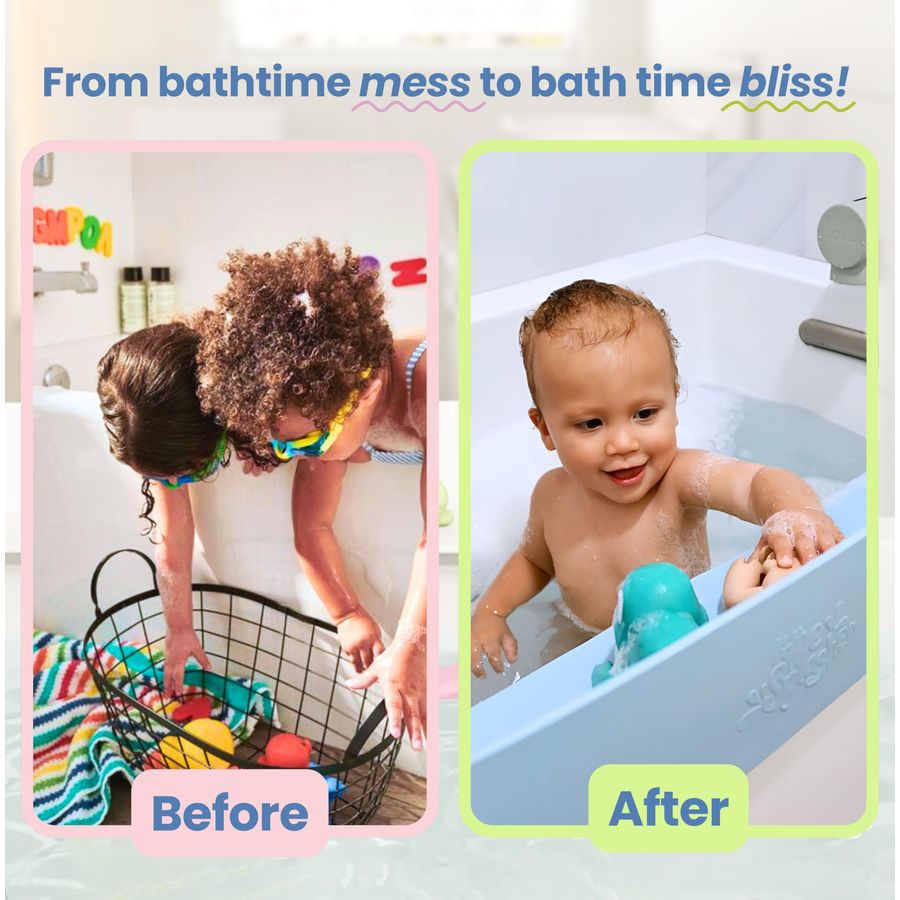 Bathtub Splash Guard Play Shel - Bath Caddy Tray ulasan dan harga