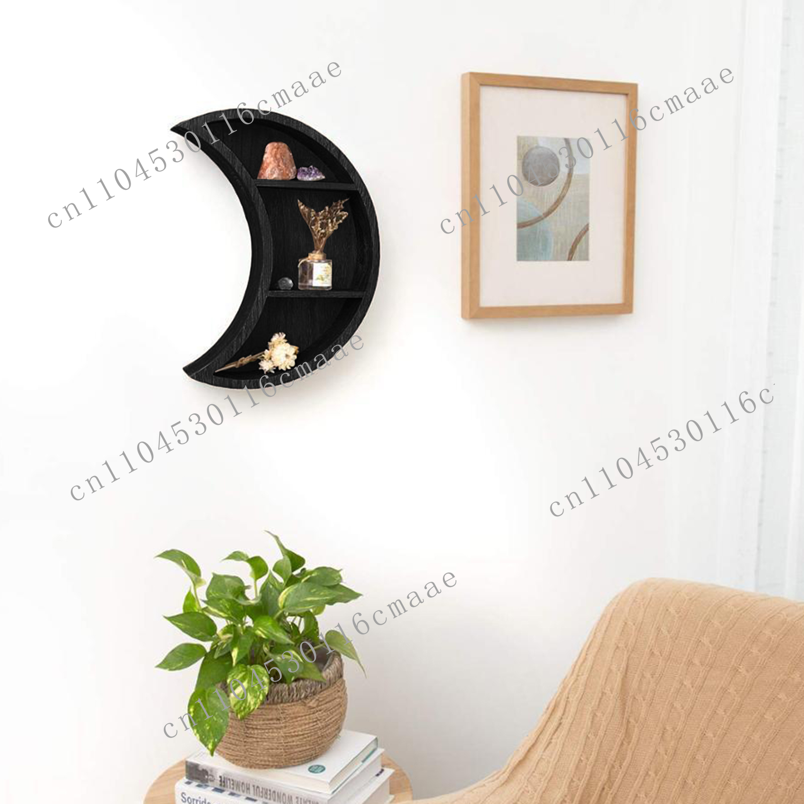 New Wooden Moon Stand Cycle Ch - Home Essentials Bathroom Rack ulasan dan harga