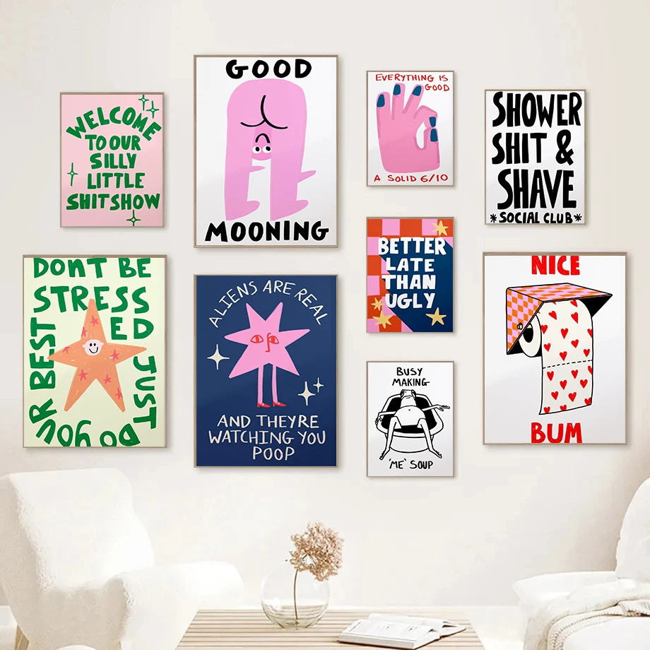 Funny Toilet Bathroom Posters  - Home Bathroom Toilet ulasan dan harga