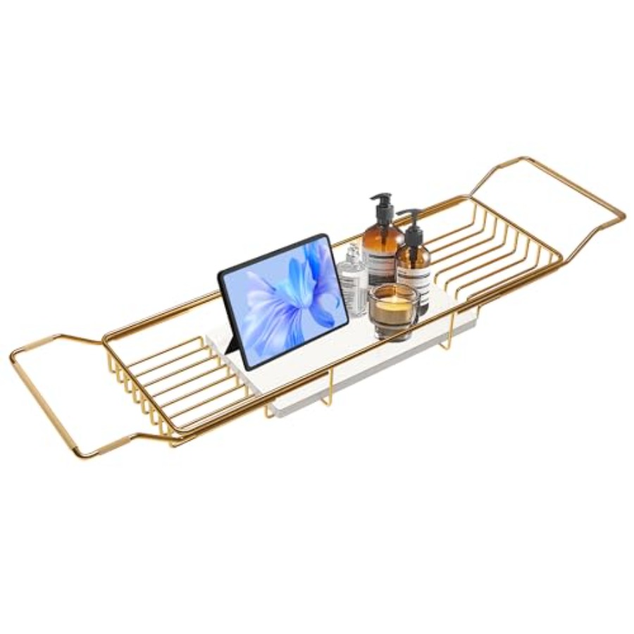 Bathtub Tray Stainless Steel w - Bath Caddy Tray ulasan dan harga