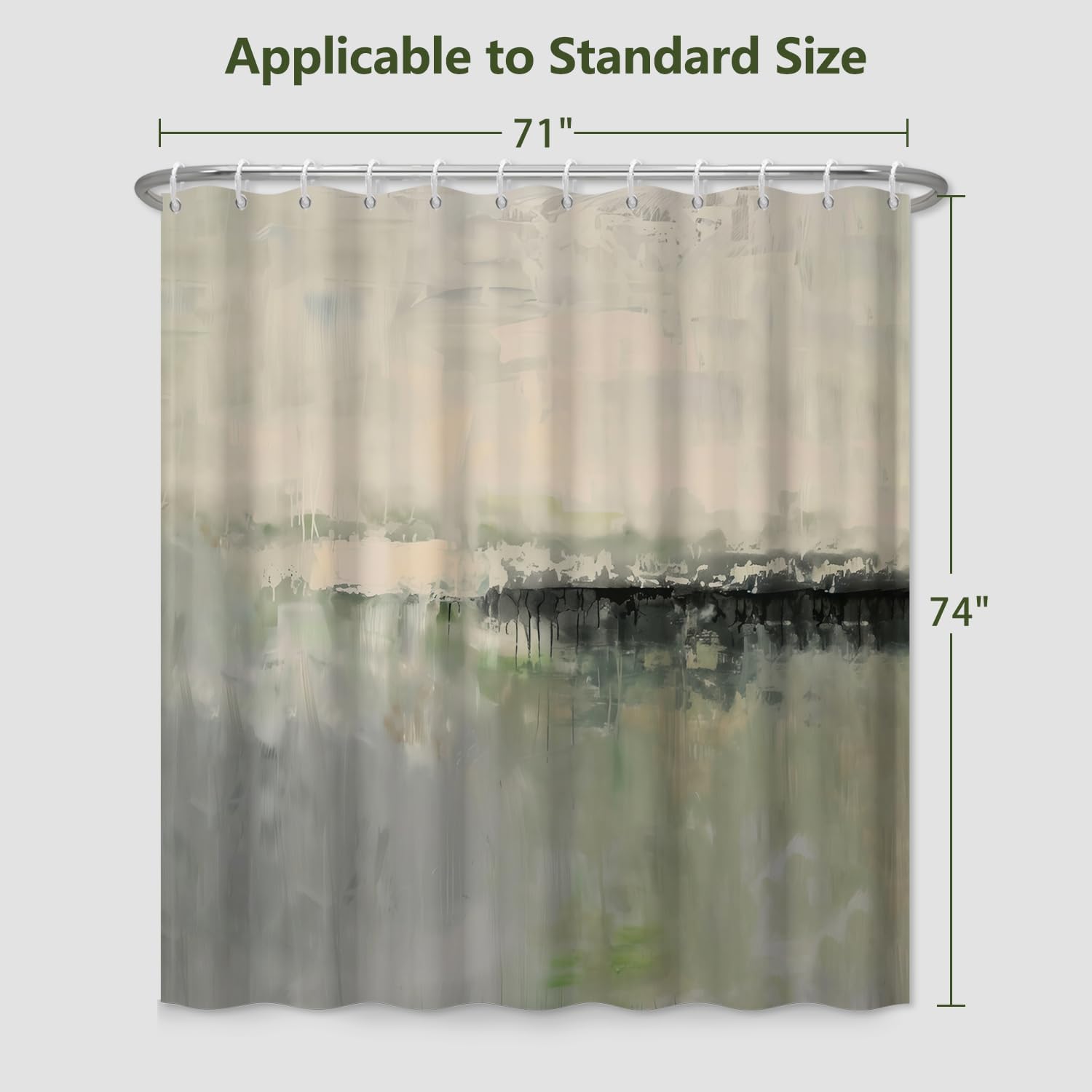 Waterproof Abstract Watercolor - Home Bathroom Spa Ideas ulasan dan harga