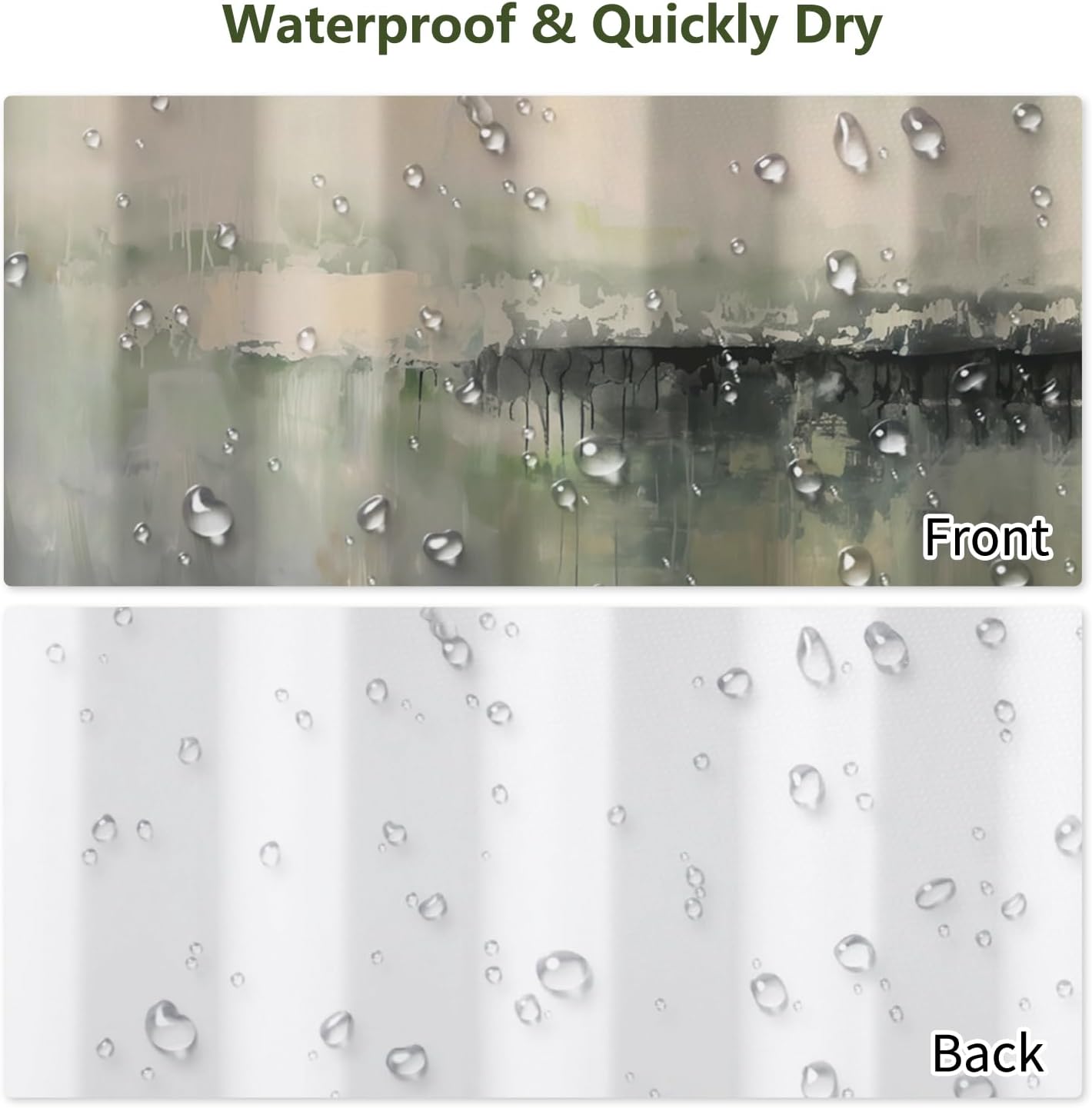 Waterproof Abstract Watercolor - Home Bathroom Spa Ideas ulasan dan harga
