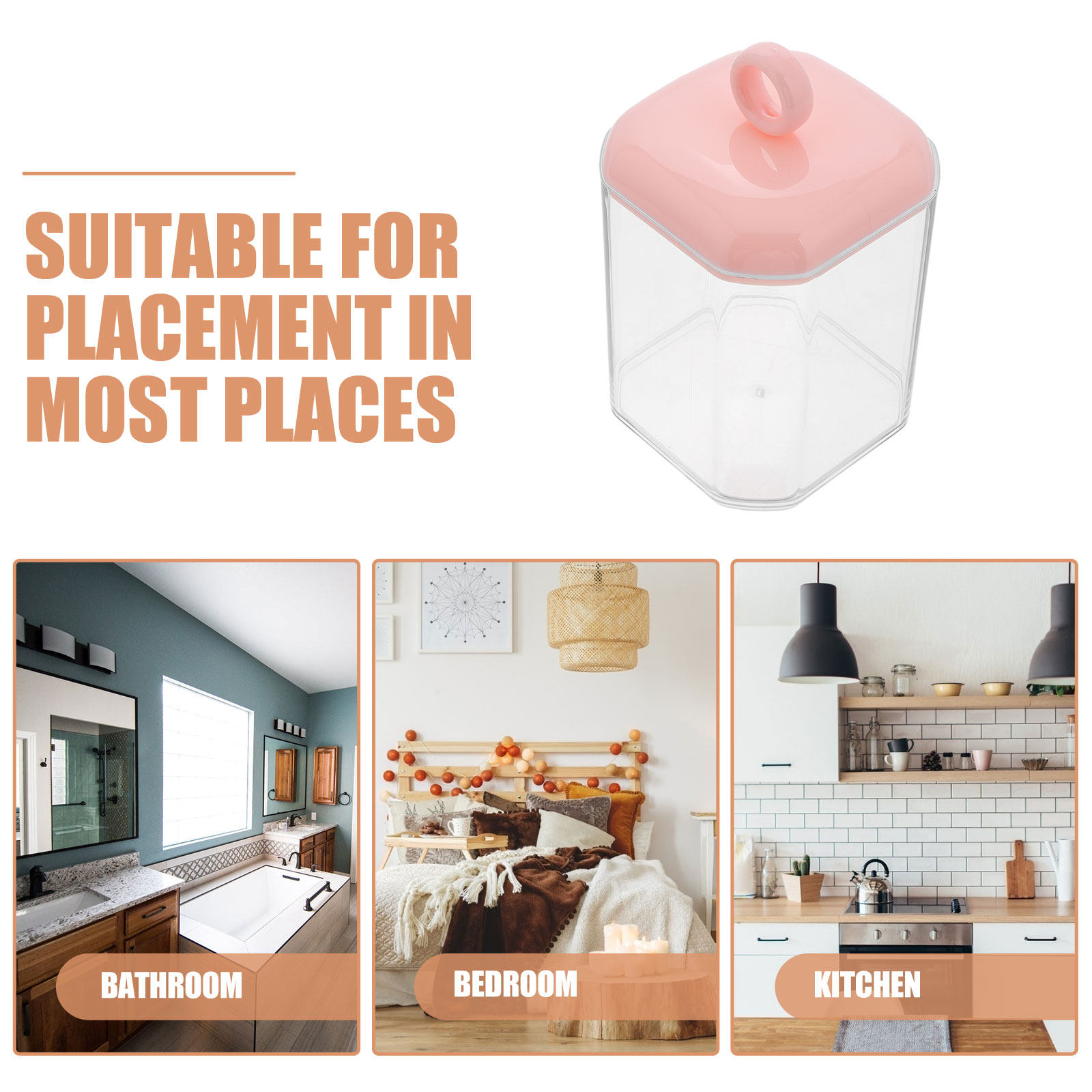 Desktop Cotton Bud Storage Box - Home Essentials Bathroom Organizer ulasan dan harga