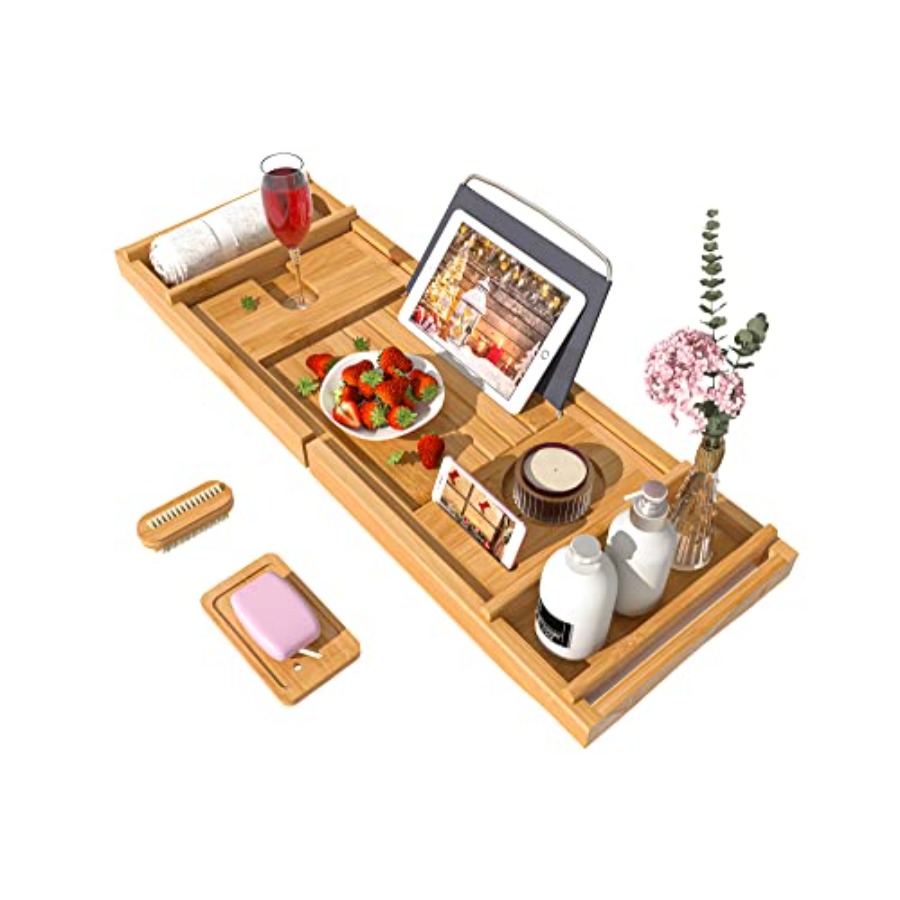 Bath Caddy Tray for Bathtub -  - Bath Caddy Tray ulasan dan harga
