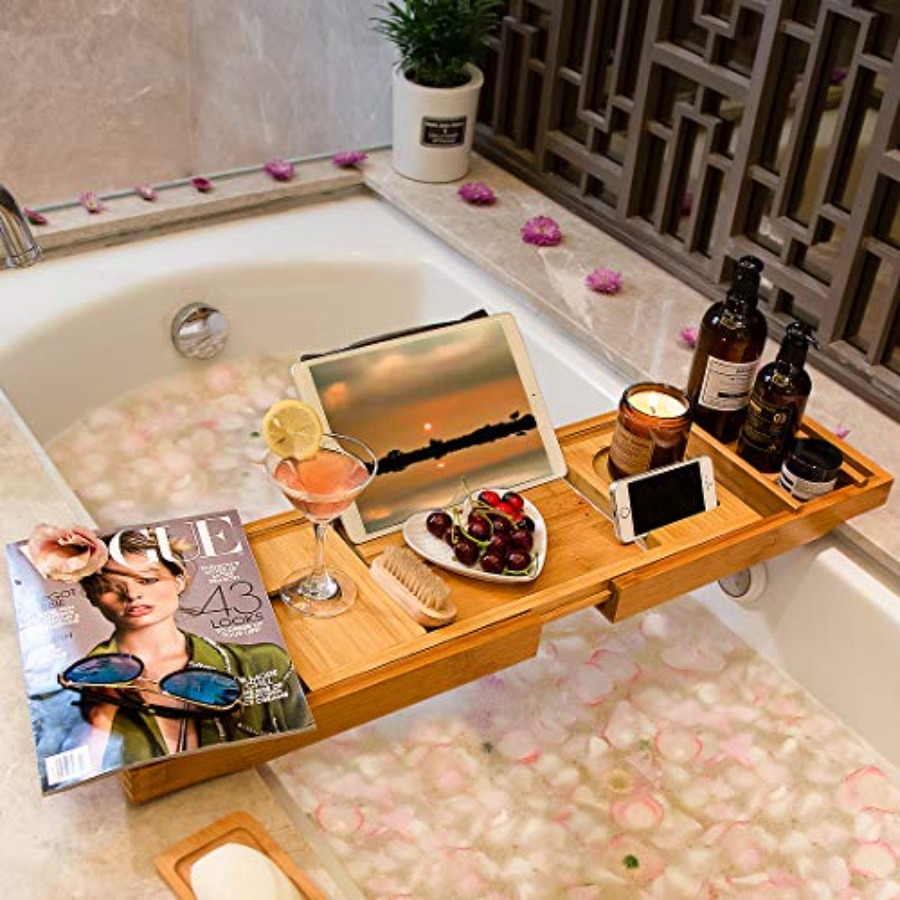 Bath Caddy Tray for Bathtub -  - Bath Caddy Tray ulasan dan harga