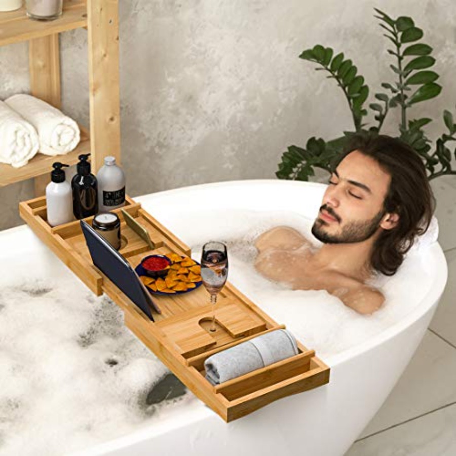Bath Caddy Tray for Bathtub -  - Bath Caddy Tray ulasan dan harga