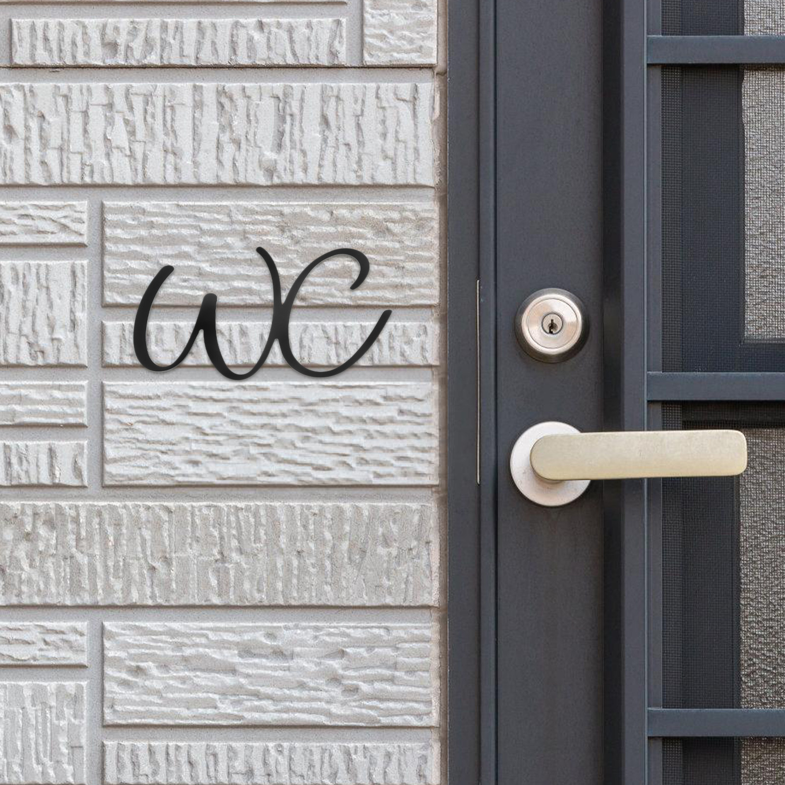 Bathroom Sign Toilet Door Iron - Home Bathroom Toilet ulasan dan harga