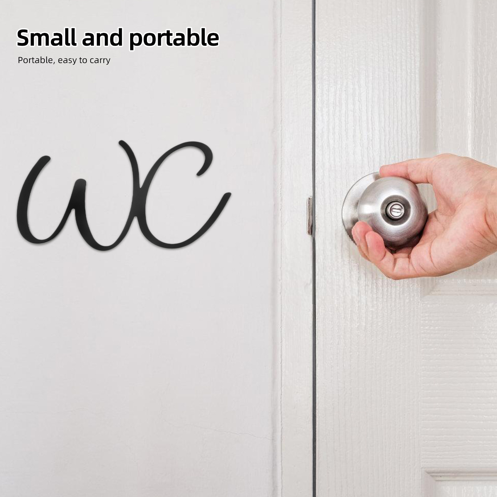 Bathroom Sign Toilet Door Iron - Home Bathroom Toilet ulasan dan harga