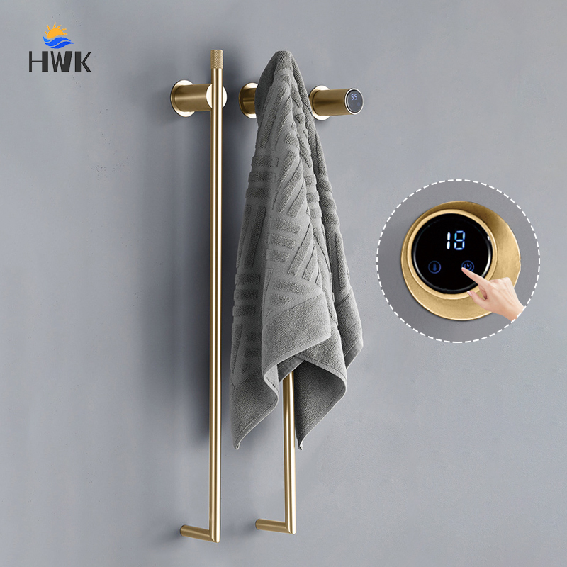 2026 Brushed Gold Bathroom Ele - Towel Warmer Electric ulasan dan harga