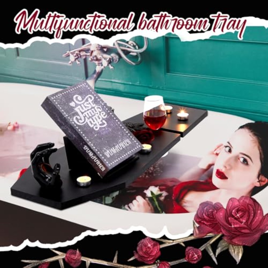 Halloween Decorations Coffin B - Bath Caddy Tray ulasan dan harga