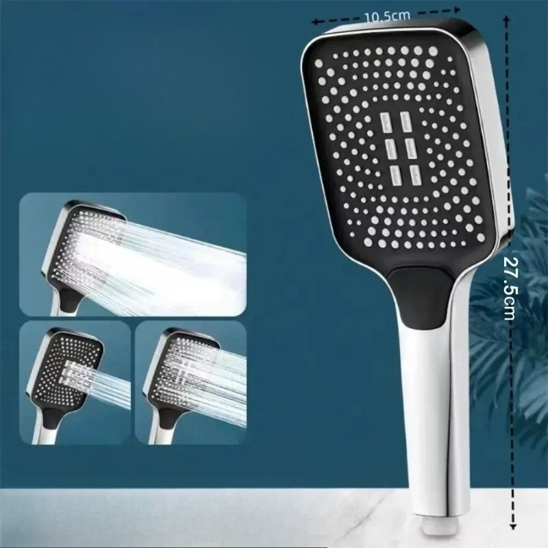 Adjustable 3-Mode High Pressur - Shower Head Rain ulasan dan harga